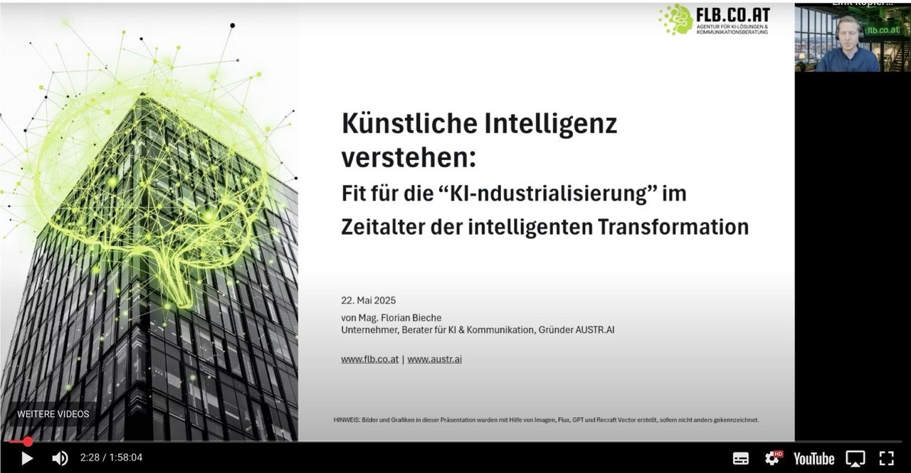 Vorschaubild für den Vortrag KI verstehen am 22.5.2025